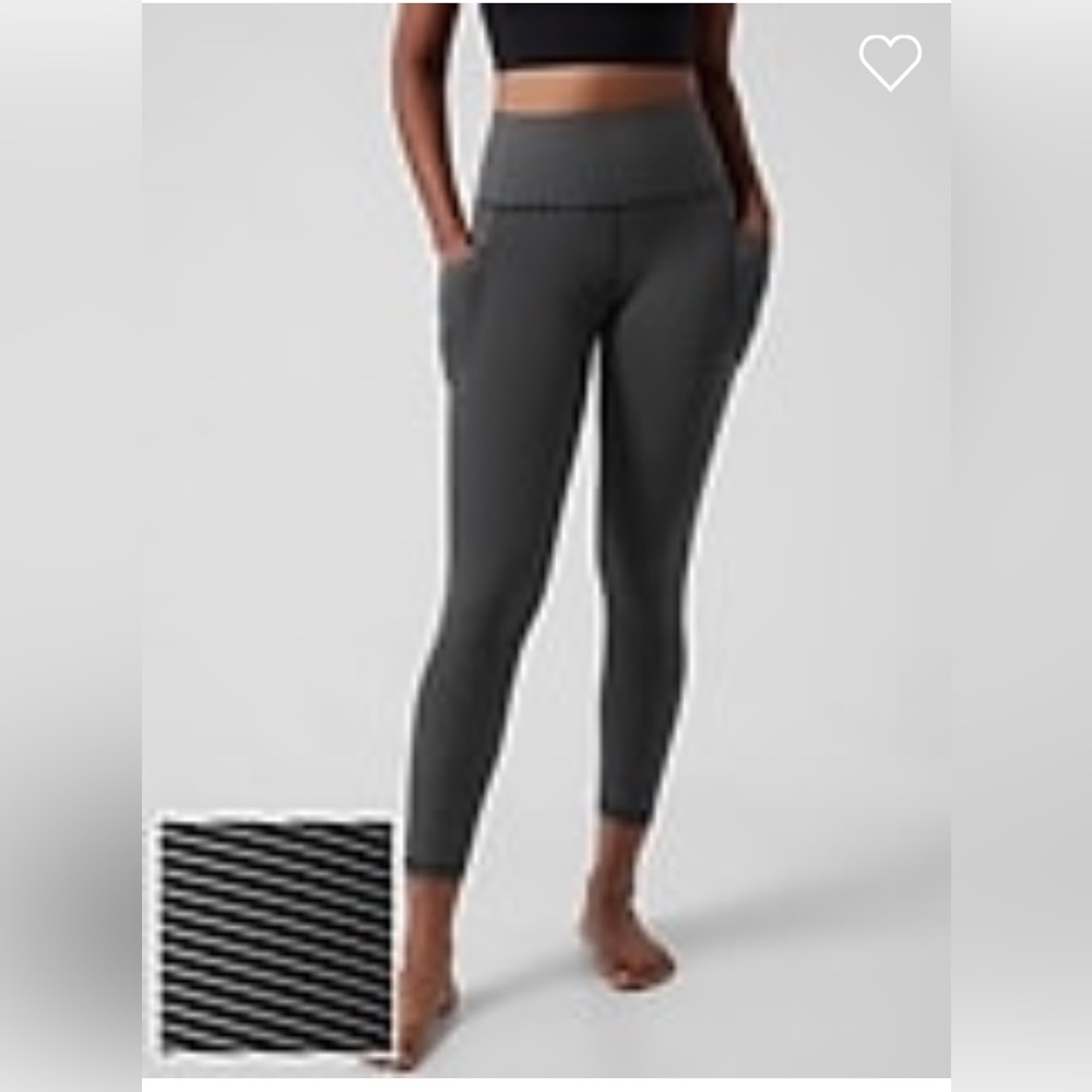 Athleta Salutation Stash Textured 7/8 Tight